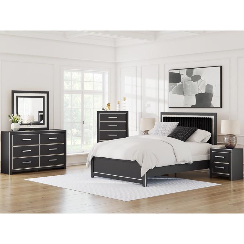 Large Picture of Signature Design by Ashley Zuraleus PCB3380B6 Queen Upholstered Panel Bed