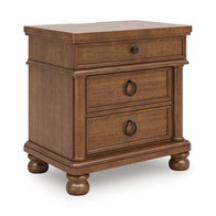 Signature Design by Ashley Rowlenstown PCB824-93 Three Drawer Night Stand (Nightstands - 3 Drawers)