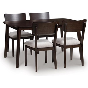 Signature Design by Ashley Mallenette PCD607-225 Dining Room Table Set (Dinettes - 5-Piece)