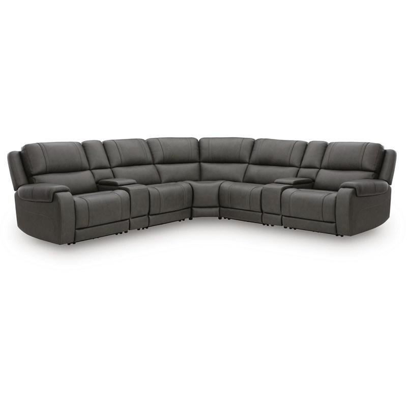 Signature Design by Ashley 5Z - Pittson PCU12600S10 7 pc Power Reclining Sectional