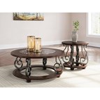 Signature Design by Ashley Frallyn T623T1 Coffee Table and 2 Ends