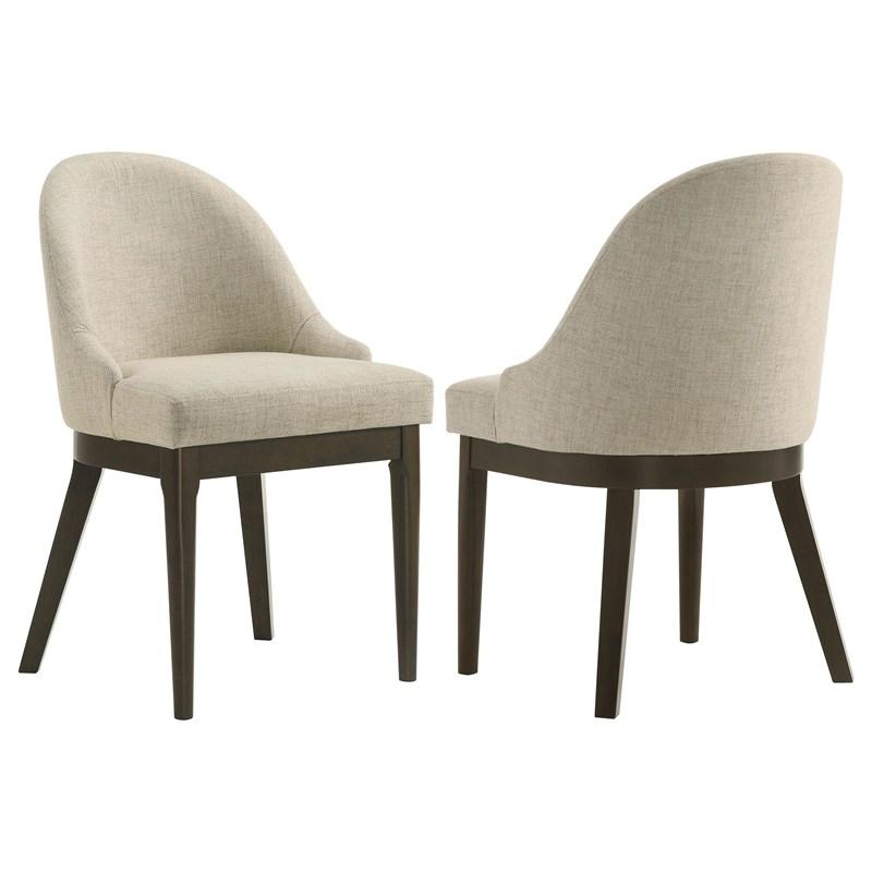 Coaster Furniture Reseda 193672 Set of 2 Upholstered Dining Side Chair - Beige