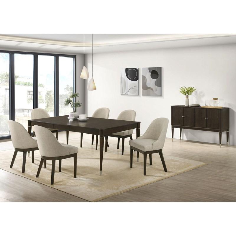 Large Picture of Coaster Furniture Reseda 193672 Set of 2 Upholstered Dining Side Chair - Beige