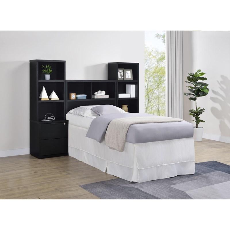 Large Picture of Coaster Furniture Westpark 315851T 49-inch Twin Bookcase Headboard - Black