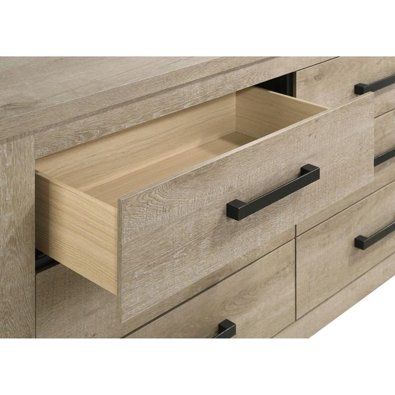 Large Picture of Coaster Furniture Oakglen 225103 6-drawer Dresser - Weathered Oak
