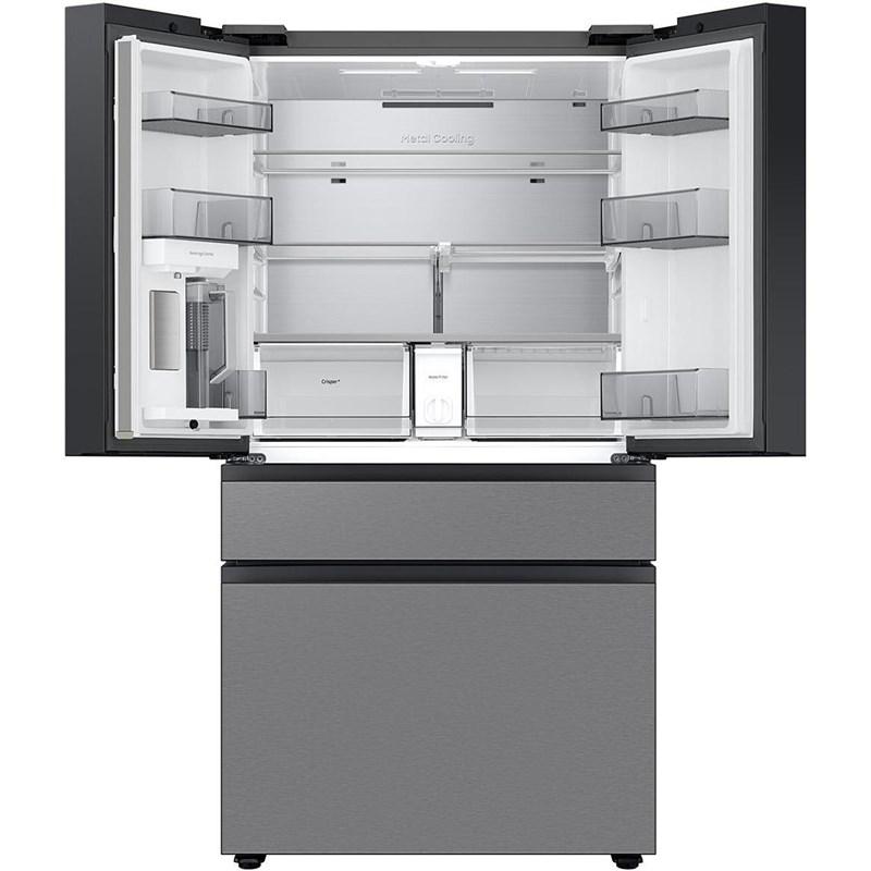 Bespoke 23 cu. ft. Counter Depth 4-Door French Door Refrigerator with Inner Beverage Center™ (RF70F23DER/AA) image 2