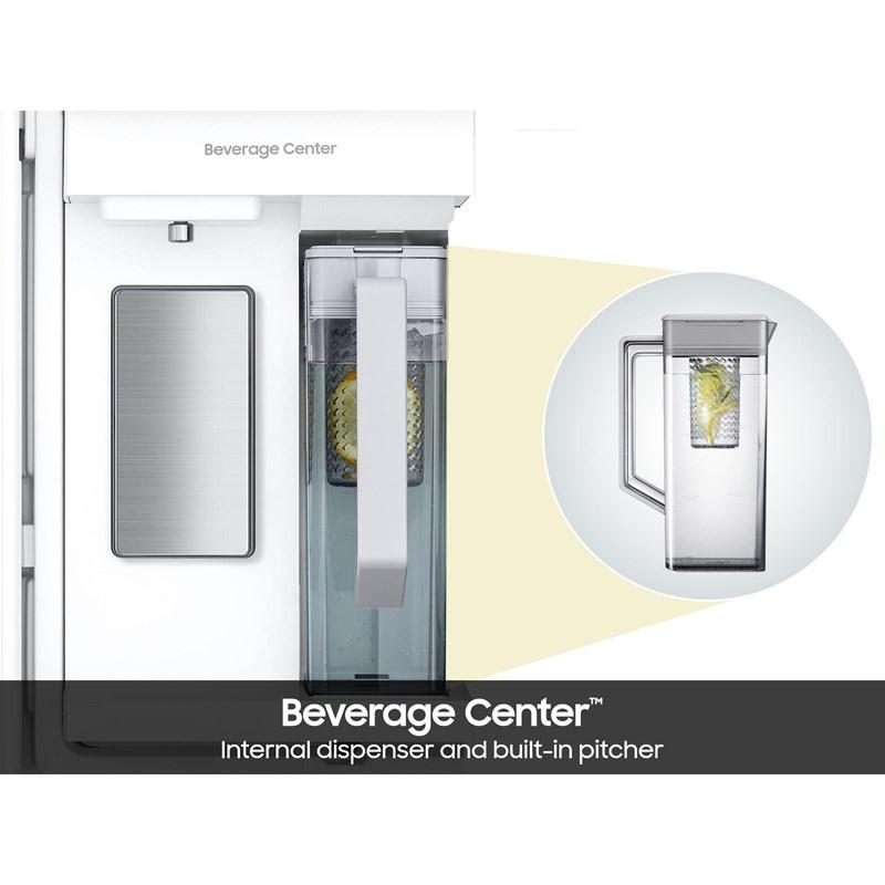 Bespoke 23 cu. ft. Counter Depth 4-Door French Door Refrigerator with Inner Beverage Center™ (RF70F23DER/AA) image 4
