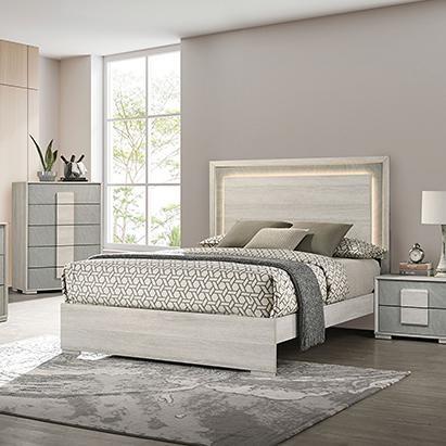 Furniture of America Lincolt FM7201WH Queen Bed