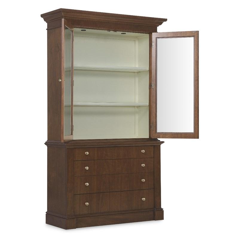 Large Picture of Hooker Furniture 6123-75906-89 Archives Display Cabinet