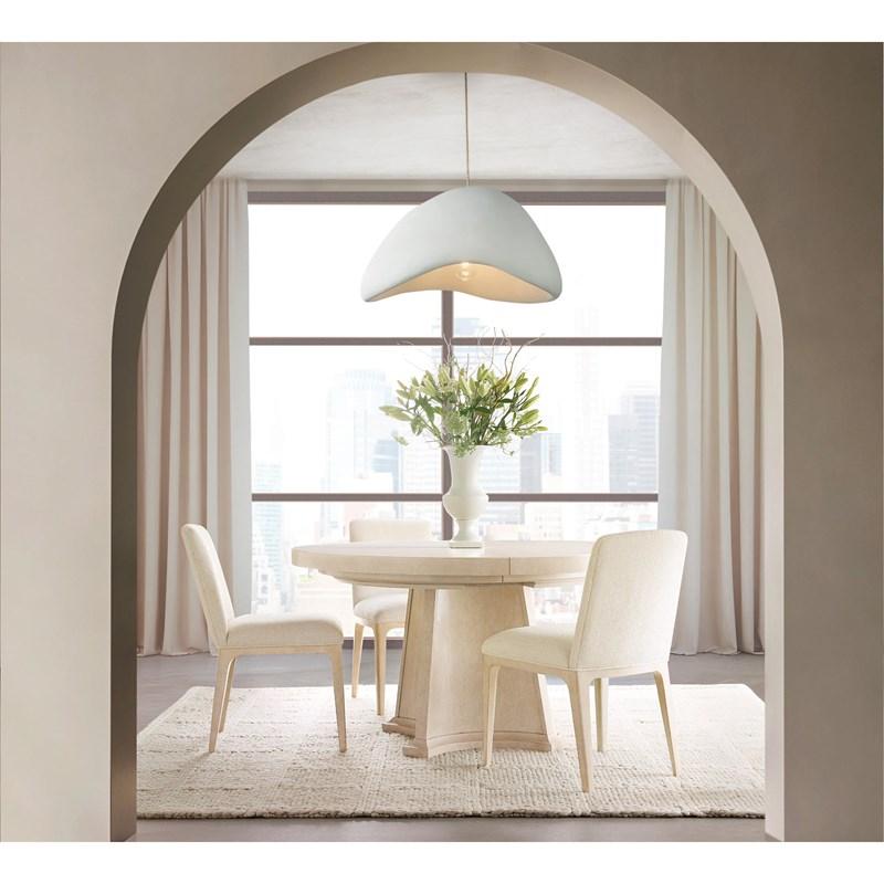 Large Picture of Hooker Furniture 6133-75221-80 Westwood Round Dining Table with One 20-inch Leaf