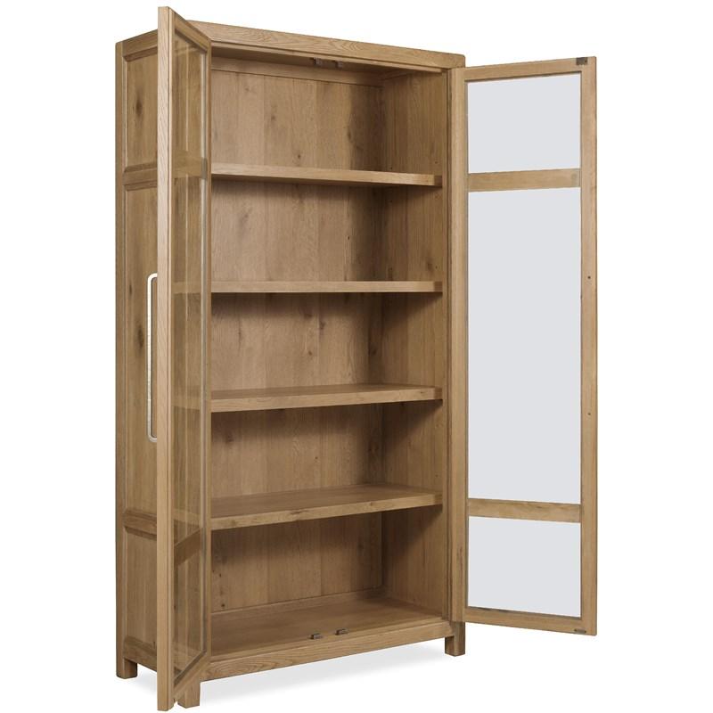 Large Picture of Hooker Furniture 6820-75906-80 Driftwood Display Cabinet