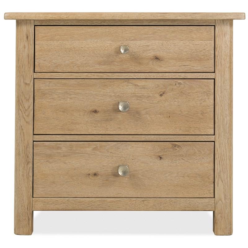 Large Picture of Hooker Furniture 6820-90116-80 Driftwood Three-Drawer Nightstand