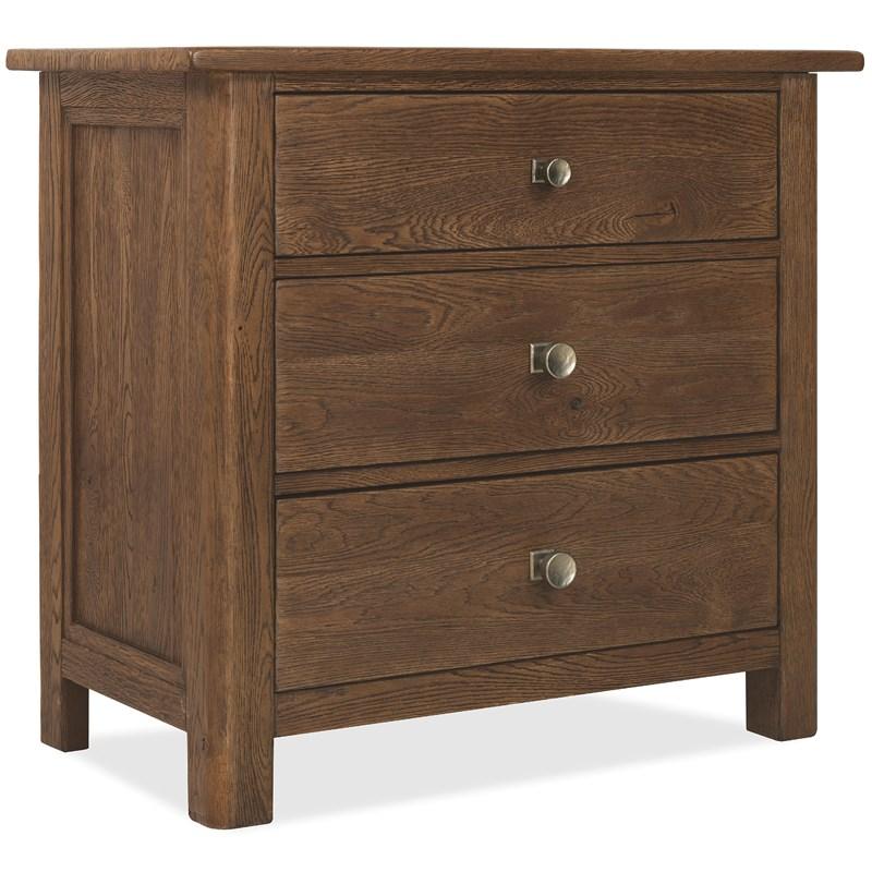 Hooker Furniture 6820-90116-85 Driftwood Three-Drawer Nightstand