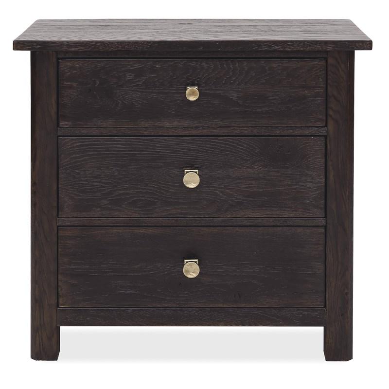 Large Picture of Hooker Furniture 6820-90116-99 Driftwood Three-Drawer Nightstand