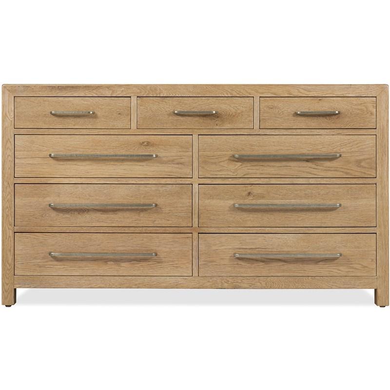 Large Picture of Hooker Furniture 6820-90201-80 Driftwood Nine-Drawer Dresser