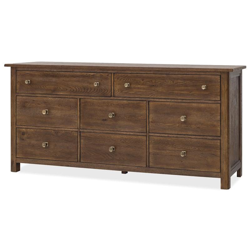 Large Picture of Hooker Furniture 6820-90202-85 Driftwood Eight-Drawer Dresser