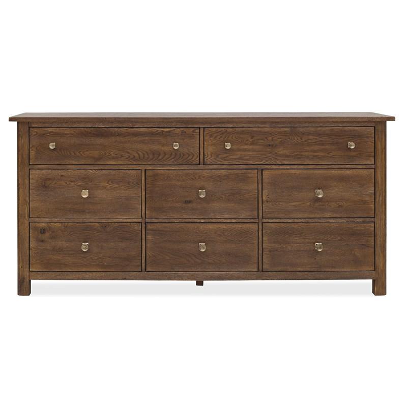 Large Picture of Hooker Furniture 6820-90202-85 Driftwood Eight-Drawer Dresser
