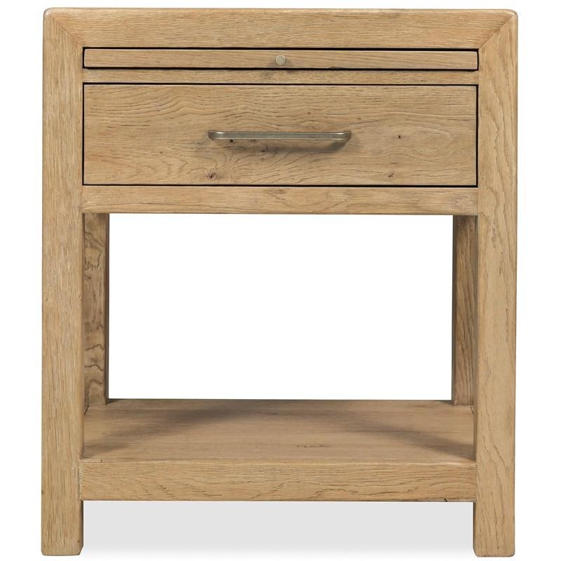 Large Picture of Hooker Furniture 6820-90316-80 Driftwood One-Drawer Nightstand