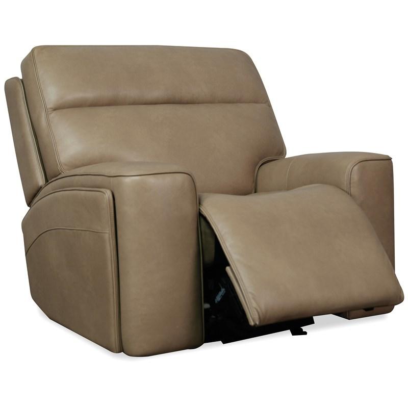 Large Picture of Hooker Furniture SS708-PHLG1-086 Riverton Power Gliding Recliner with Power Headrest/Lumbar