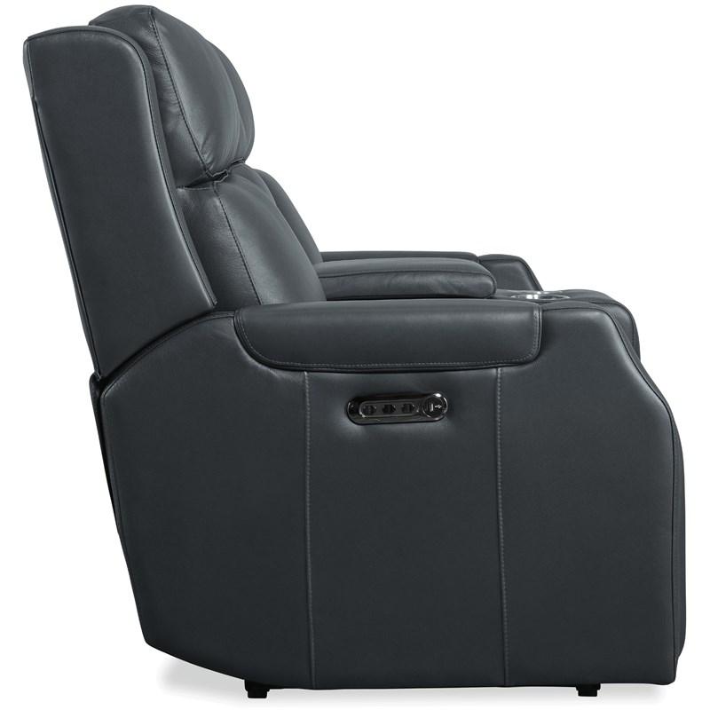 Large Picture of Hooker Furniture SS836-PHZLC2-049 Nelson Zero Gravity Power Console Loveseat with Power Headrests and Lumbar