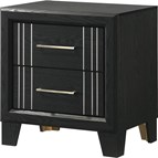 Crown Mark Charlie B9235-2 Nightstand - Charcoal