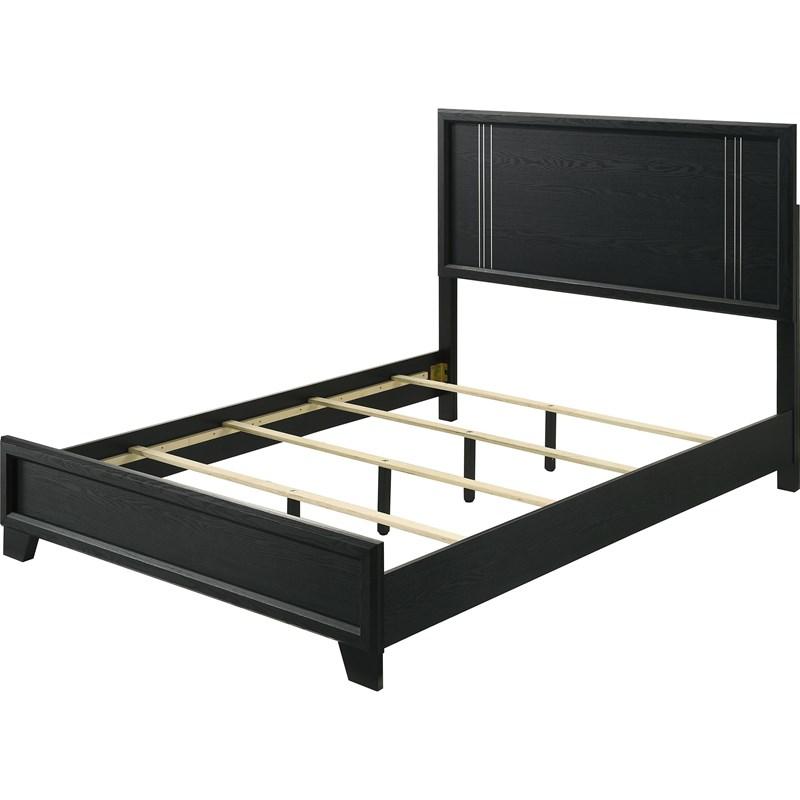 Large Picture of Crown Mark Charlie B9235-Q Queen Bed - Charcoal