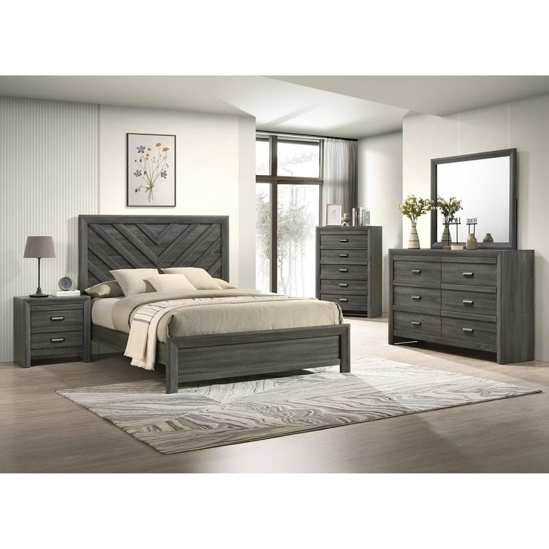 Large Picture of Crown Mark Valor B9335-1 Dresser - Grey