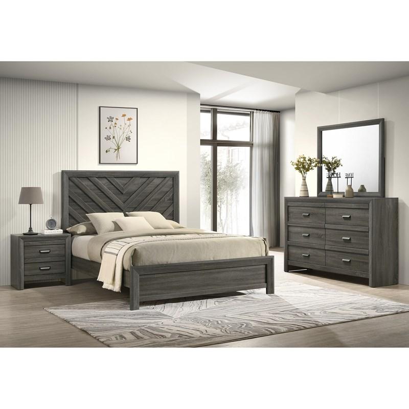 Large Picture of Crown Mark Valor B9335-1 Dresser - Grey