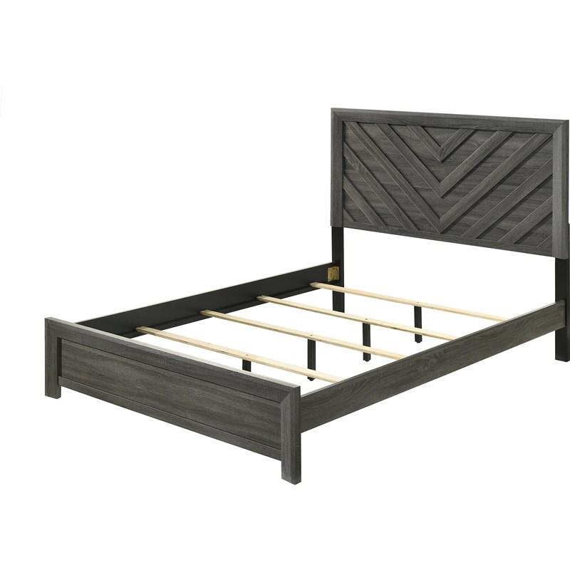 Large Picture of Crown Mark Valor B9335-T Twin Bed - Grey