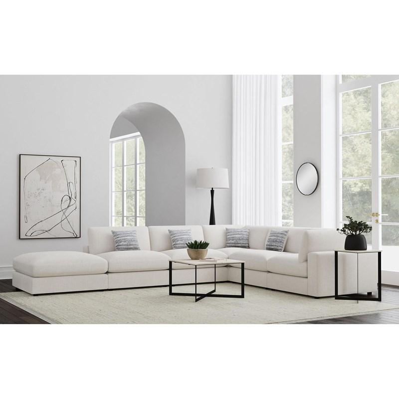 Large Picture of Coaster Furniture Serene 551321-SET 6 pc Upholstered Modular Sectional - Beige