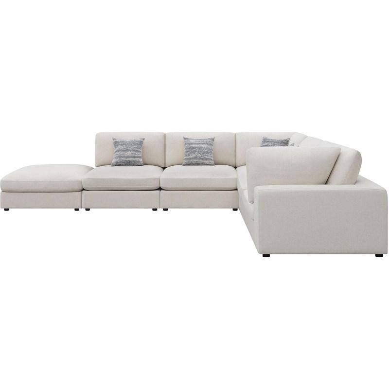 Large Picture of Coaster Furniture Serene 551321-SET 6 pc Upholstered Modular Sectional - Beige