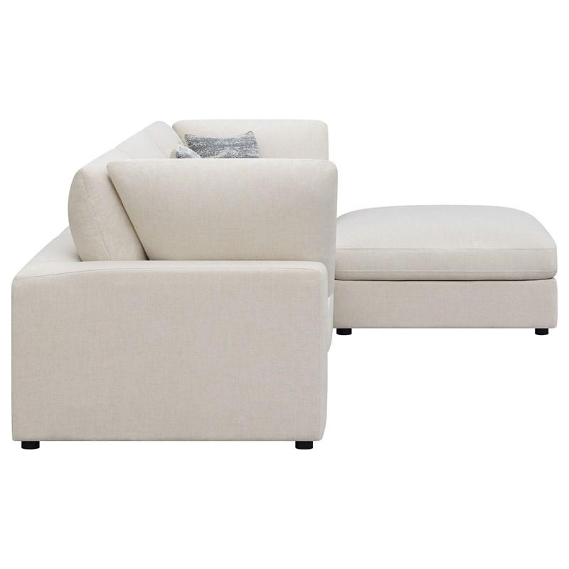 Large Picture of Coaster Furniture Serene 551321-SETB 4 pc Upholstered Modular Sectional - Beige
