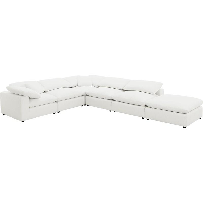 Coaster Furniture Raleigh 551751-SET 6 pc Boucle Upholstered Modular Sectional - Ivory