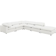 Coaster Furniture Raleigh 551751-SET 6 pc Boucle Upholstered Modular Sectional - Ivory (Sectionals - Stationary)