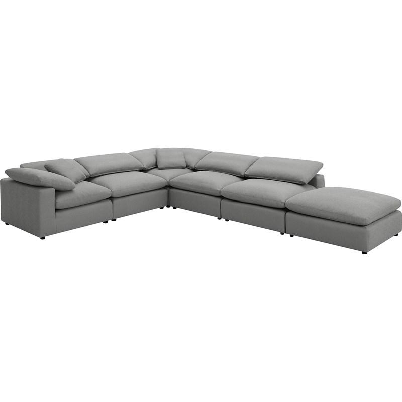 Coaster Furniture Raleigh 551754-SET 6 pc Boucle Upholstered Modular Sectional - Grey