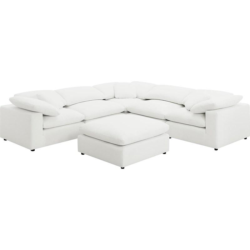 Coaster Furniture Raleigh 551751-SETA 6 pc Boucle Upholstered Modular Sectional - Ivory