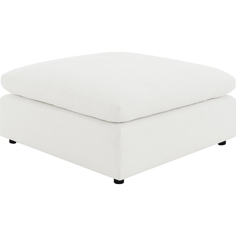 Coaster Furniture Raleigh 551753 Boucle Upholstered Ottoman - Ivory
