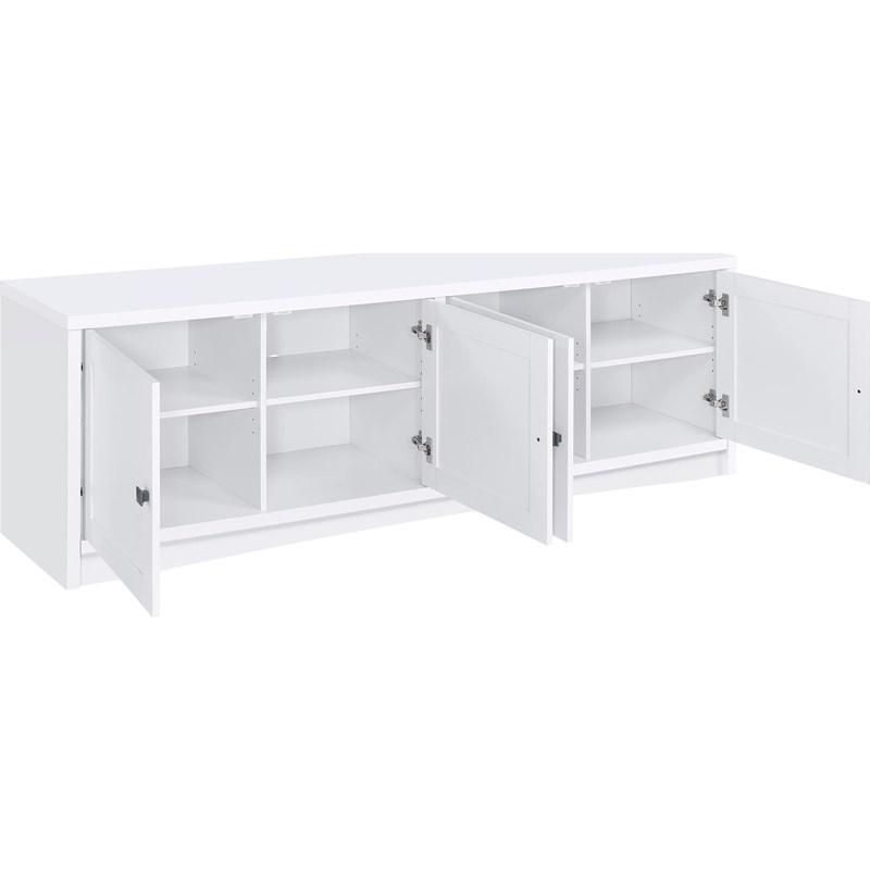 Large Picture of Coaster Furniture Laughlin 724113-SET 3-piece Entertainment Center TV Stand - White