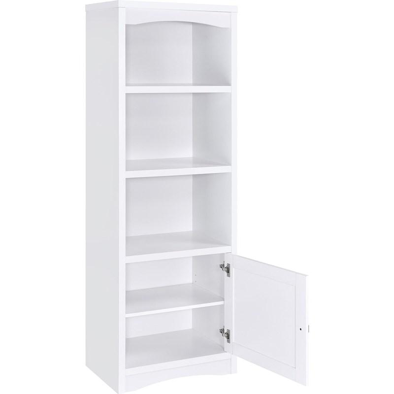 Large Picture of Coaster Furniture Laughlin 724114 3-shelf Engineered Wood Media Tower - White