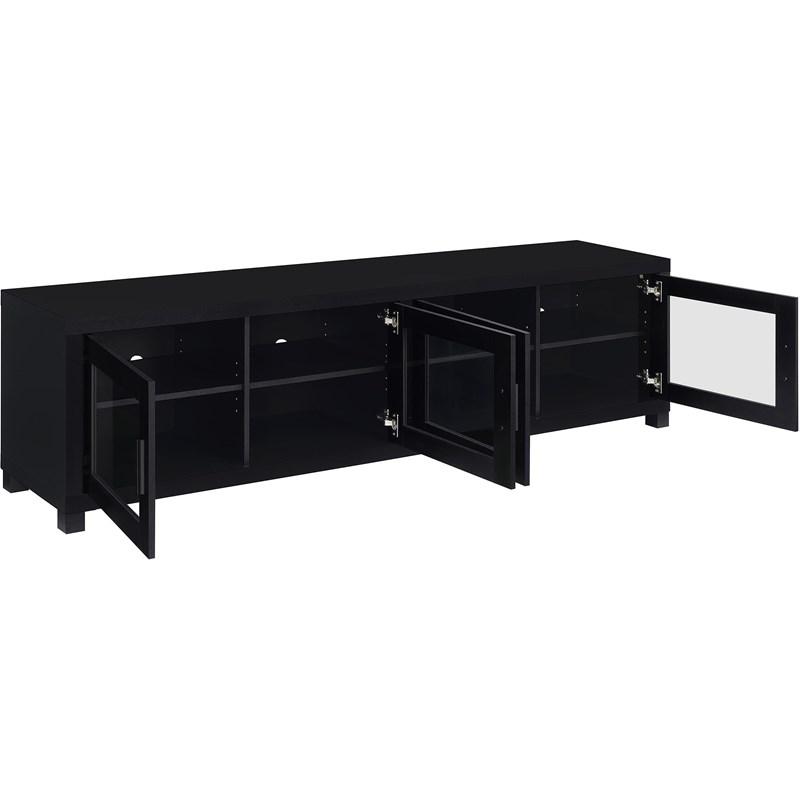 Large Picture of Coaster Furniture Jupiter 736303-SET 3-piece Entertainment Center 79-inch TV Stand - Black