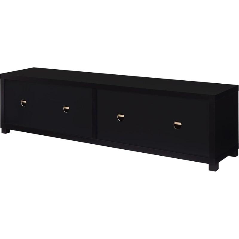 Large Picture of Coaster Furniture Jupiter 736303-SET 3-piece Entertainment Center 79-inch TV Stand - Black
