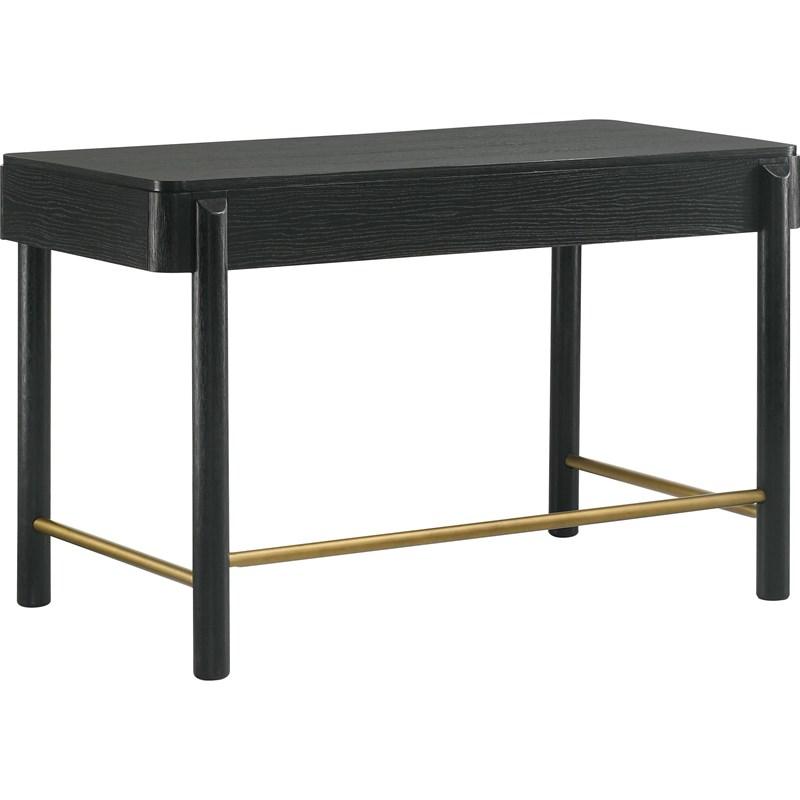 Large Picture of Coaster Furniture Arini 224337-SET 2-piece Makeup Vanity Table and Mirror Set - Black