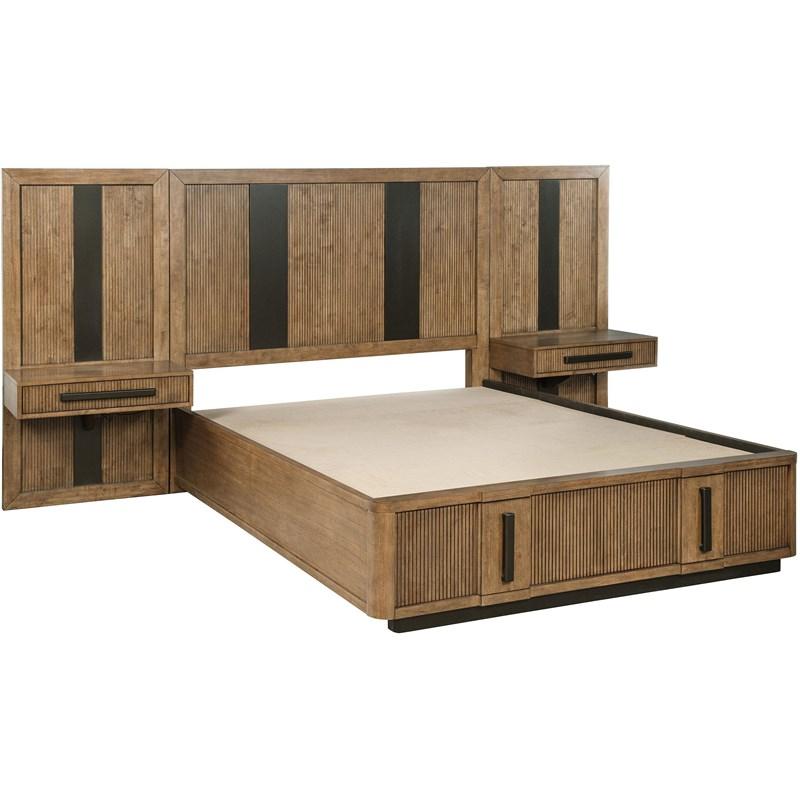 Coaster Furniture Terrace 224900KE-S3P King Wall Panel Storage Bed - Ash Brown