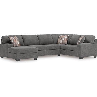 Signature Design by Ashley Seyler Lane 48405S5 3 pc Sleeper Sectional with Chaise