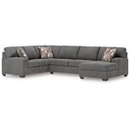 Signature Design by Ashley Seyler Lane 48405S6 3 pc Sleeper Sectional with Chaise