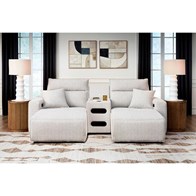 Signature Design by Ashley ModMax II 65907S12 3 pc Power Reclining Sectional with Chaise and Audio Console (Sectionals - Power Recline)