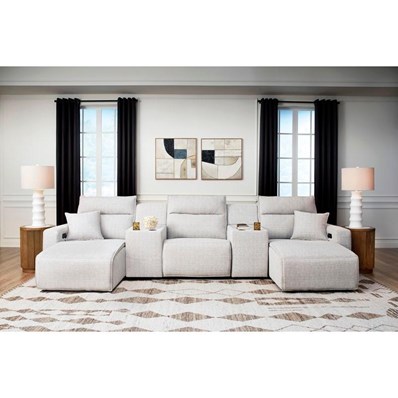 Signature Design by Ashley ModMax II 65907S16 5 pc Power Reclining Sectional with Chaise and Consoles