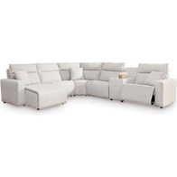 Signature Design by Ashley ModMax II 65907S19 6 pc Power Reclining Sectional with Chaise and Console (Sectionals - Power Recline)