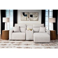 Signature Design by Ashley ModMax II 65907S4 3 pc Power Reclining Sectional with Chaise and Console (Sectionals - Power Recline)
