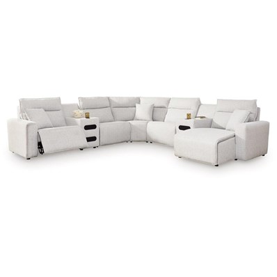 Signature Design by Ashley ModMax II 65907S7 7 pc Power Reclining Sectional with Chaise and Audio Consoles